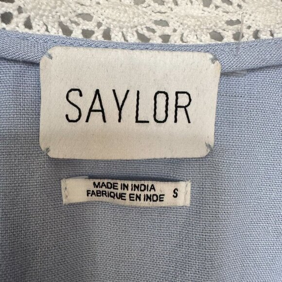 SAYLOR Light Blue Embroidered Maxi Dress - Picture 15 of 16